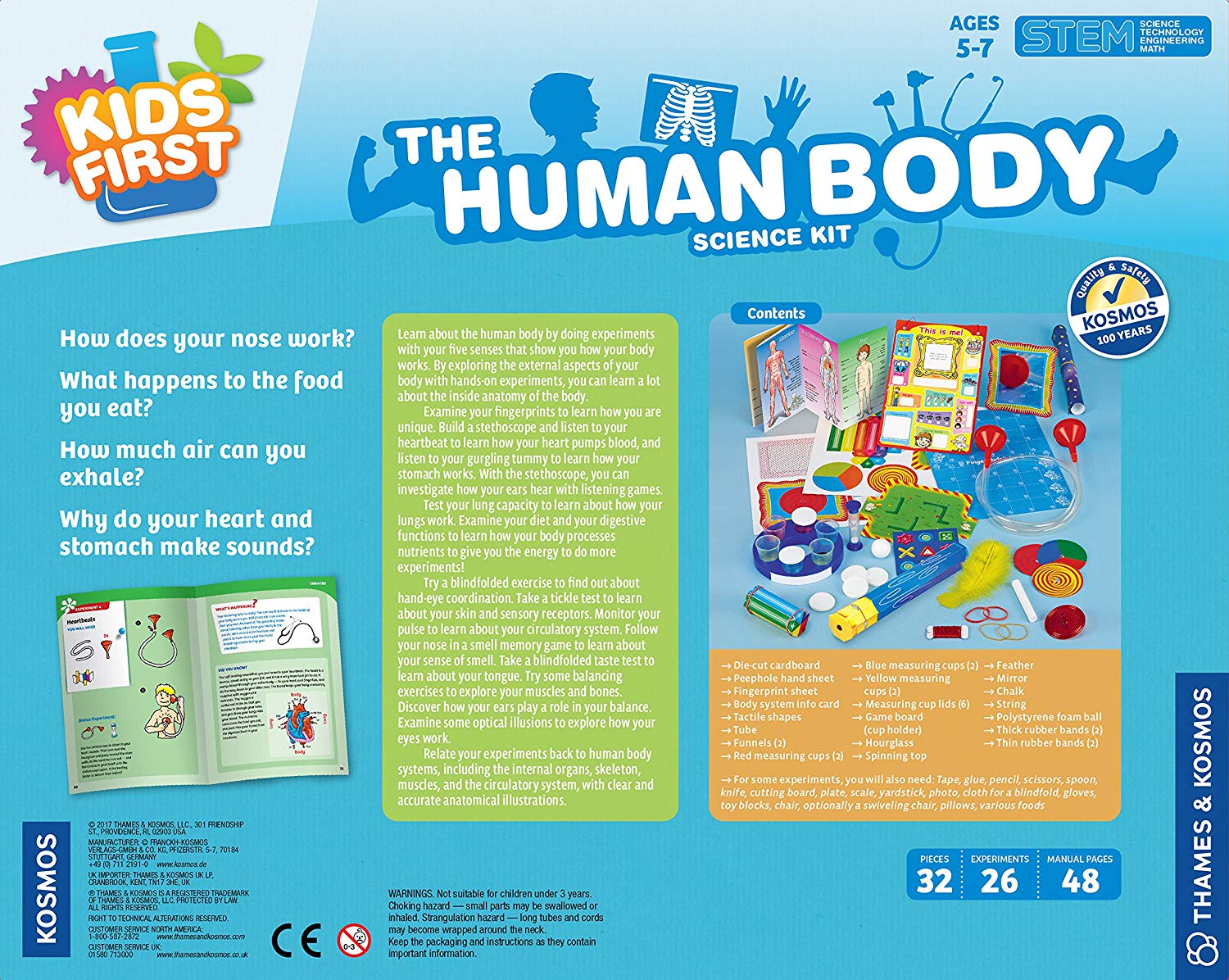 Thames & Kosmos, Kids First: First Human Body, Beginner Educational Science & Anatomy Kit, Fun for Kids Ages 5-7 - Image 3