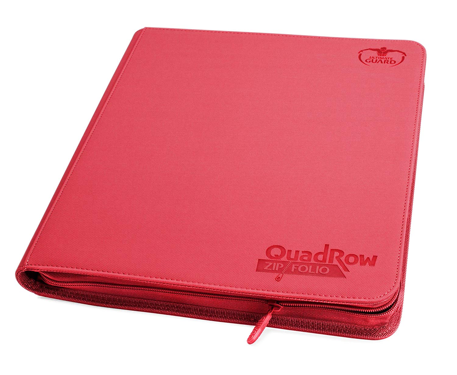 Ultimate Guard 12-Pocket QuadRow XenoSkin ZipFolio (Red), Medium