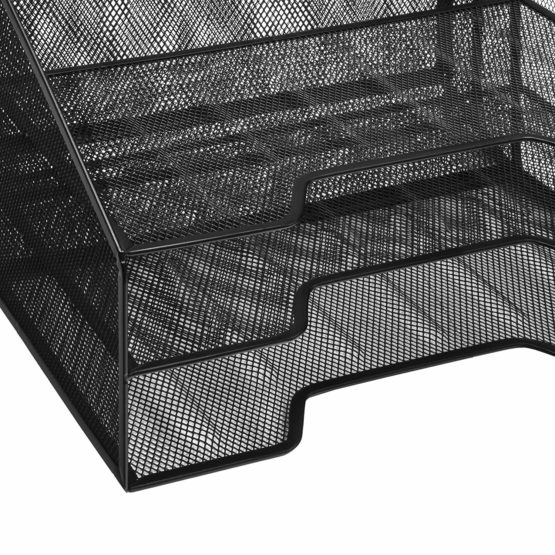 Osco WMFO-BLK Wire Mesh File Organiser - Black - Image 3