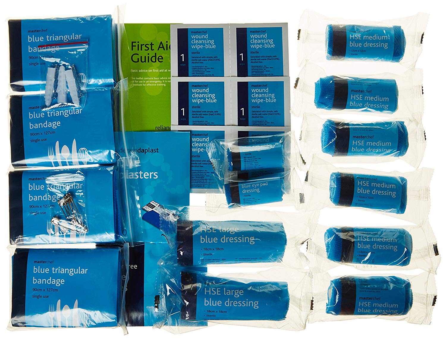 Reliance Medical 10 Persons First Aid Kit, HSE MasterChef All Blue First Aid Kit for Catering (for Ref 178) - Image 3