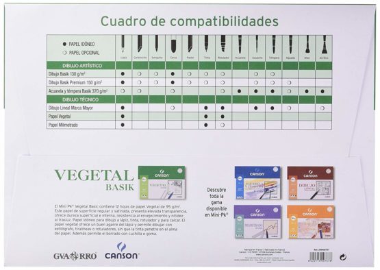 Guarro Canson 200400787 – Vegetable Paper, 12 Sheets, A3, 90 g - Image 2