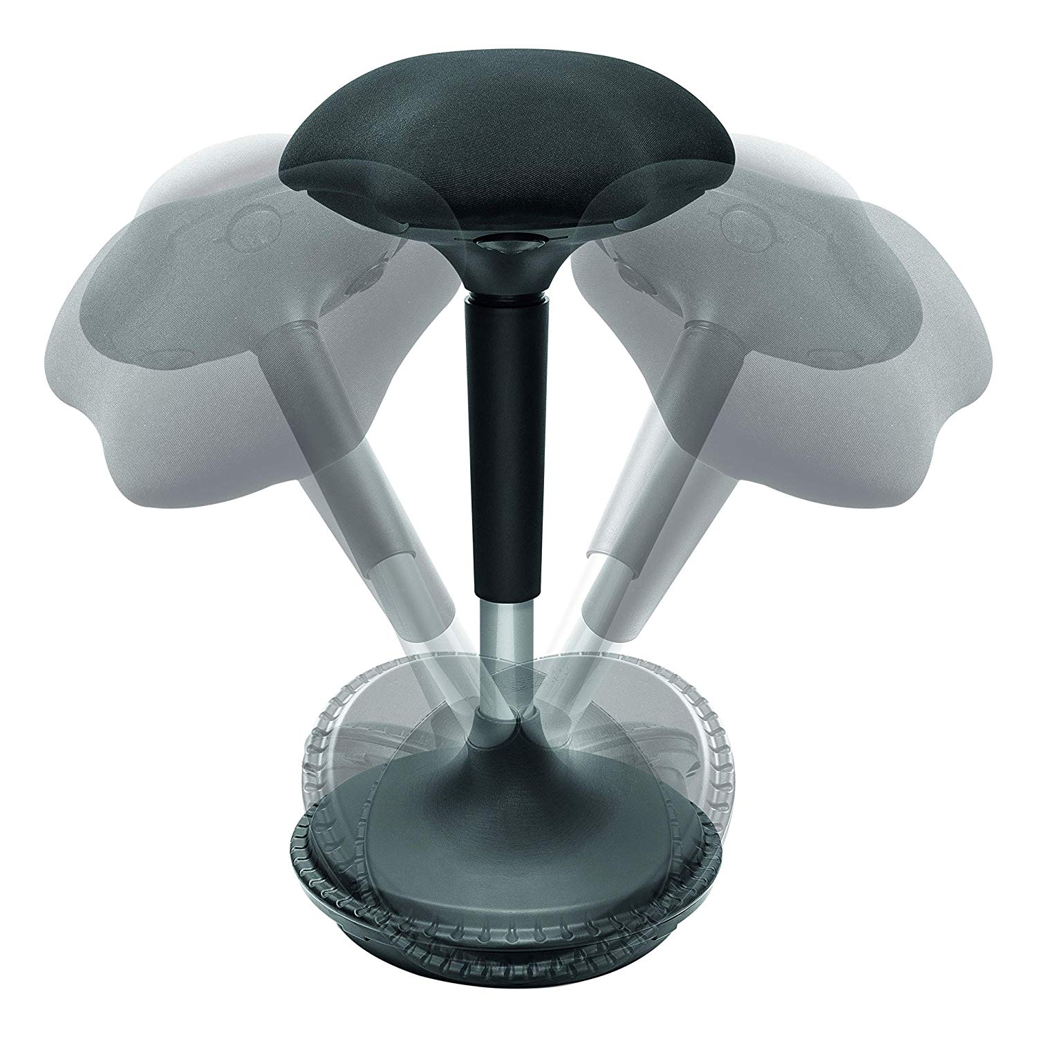 LogiLink EO0011 Height Adjustable Ergonomic Office Stool/Standing Aid for Effective Reduction of Leg Fatigue and Strain - Image 3