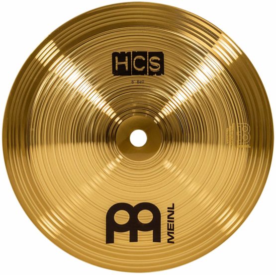 Meinl Cymbals HCS 8 inch (20,32cm) Bell cymbal for Drum Set – Traditional Finish Brass, Made in Germany (HCS8B)