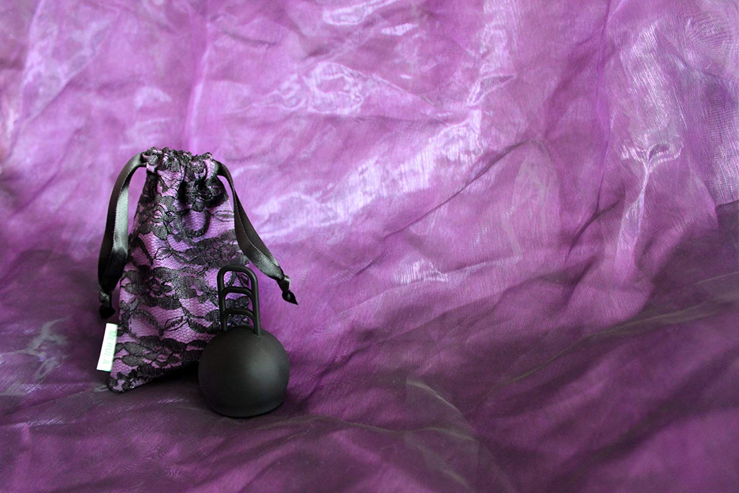 Merula Menstrual Cup Midnight (Black) "one Size" - Made of Medical-Grade Silicone - Image 4