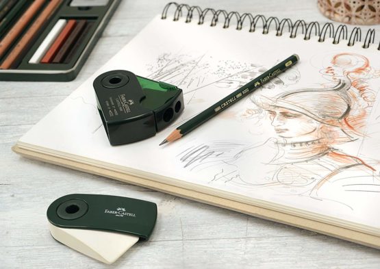 Faber-Castell Pitt Monochrome Wooden Case Accessories Gift Kit - Image 3