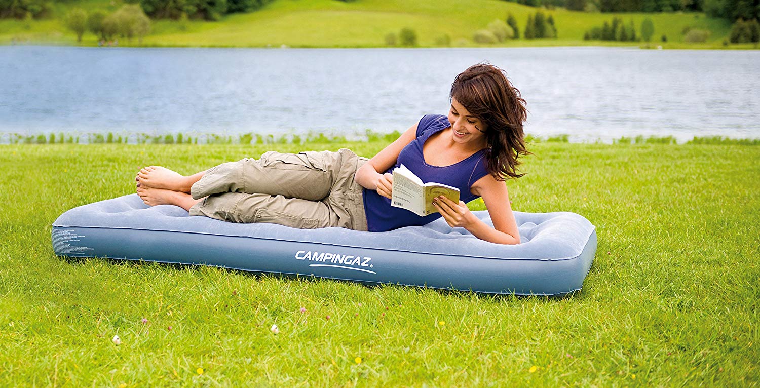 Campingaz Airbed X'tra Quickbed Single, Camping Mat, Flocked Air Bed, Inflatable Air Mattress - Image 4
