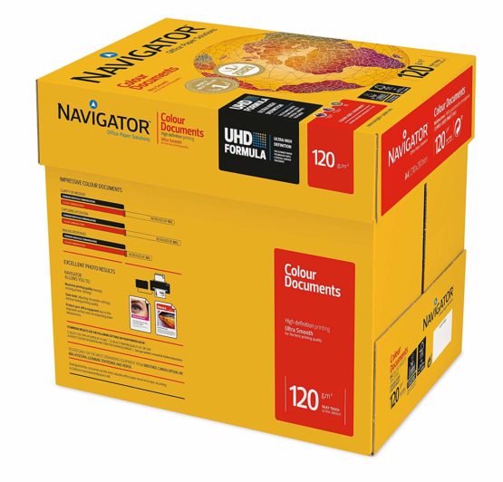NAVIGATOR A4 120 g Colour Document (Pack of 8 half Reams)