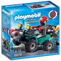 Playmobil 6879 City Action Robber's Quad with Loot with Pullback Motor