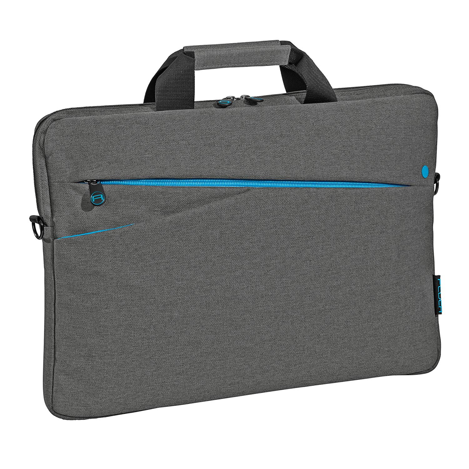 PEDEA laptop bag "Fashion" bag for notebooks with screens up to 17.3 inches (43.9 cm); shoulder bag with shoulder strap, gray - Image 2