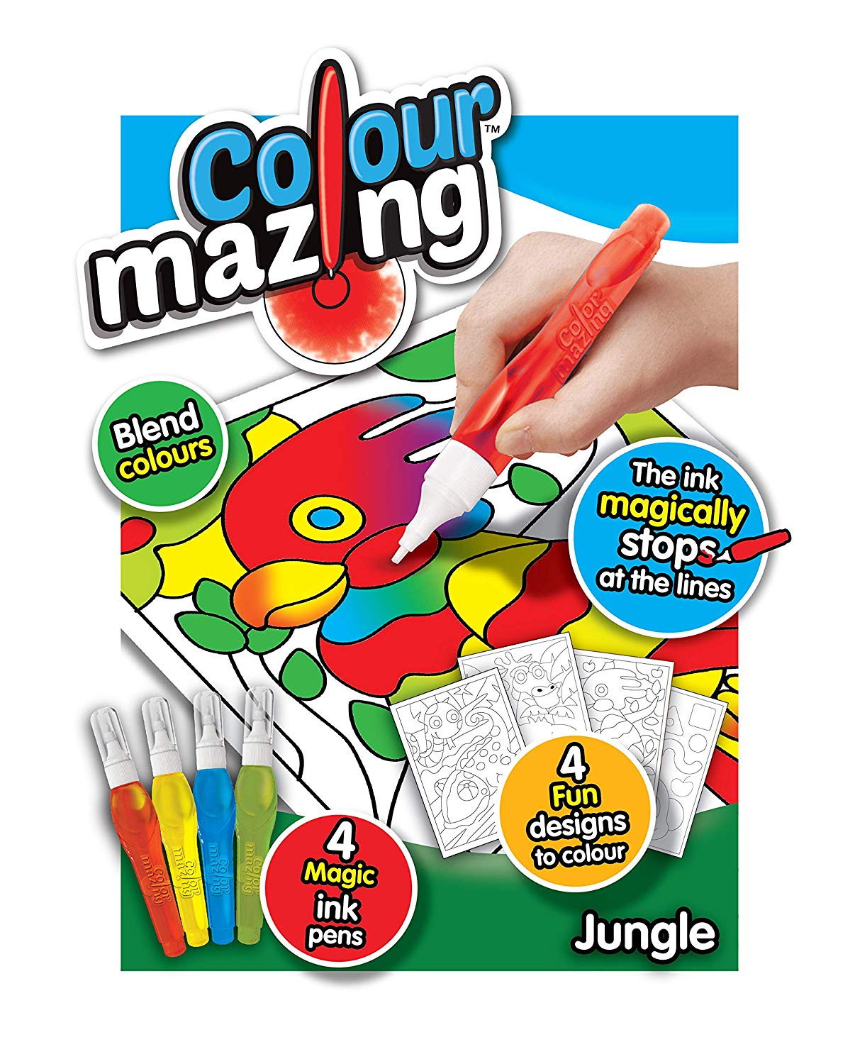 John Adams 10760 Colourmazing-Jungle, Multi, Multicolor