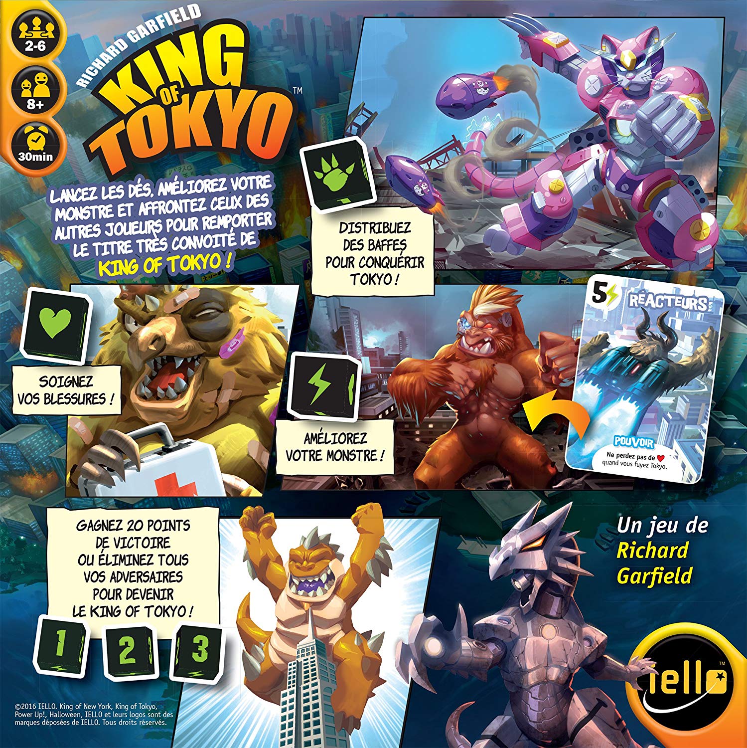 IELLO - 51315 - King of Tokyo (French version), Nope - Image 3