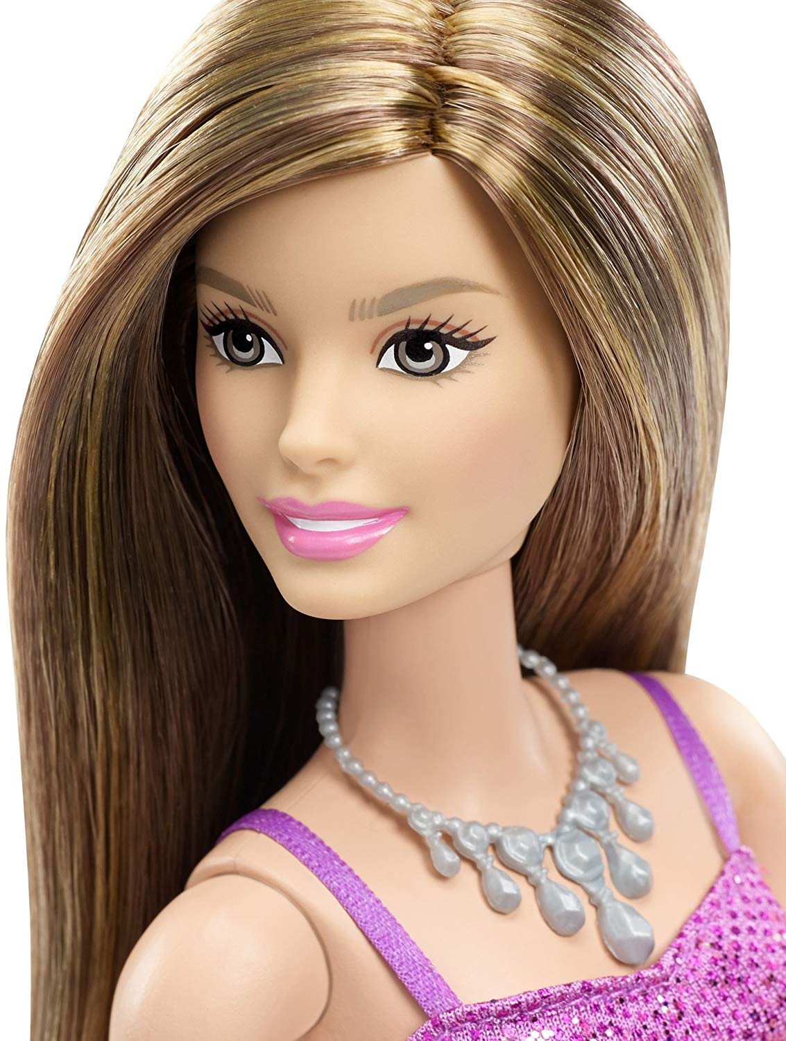 Barbie Mattel DGX81 Doll Glitz Dress purple, Pink,purple - Image 3