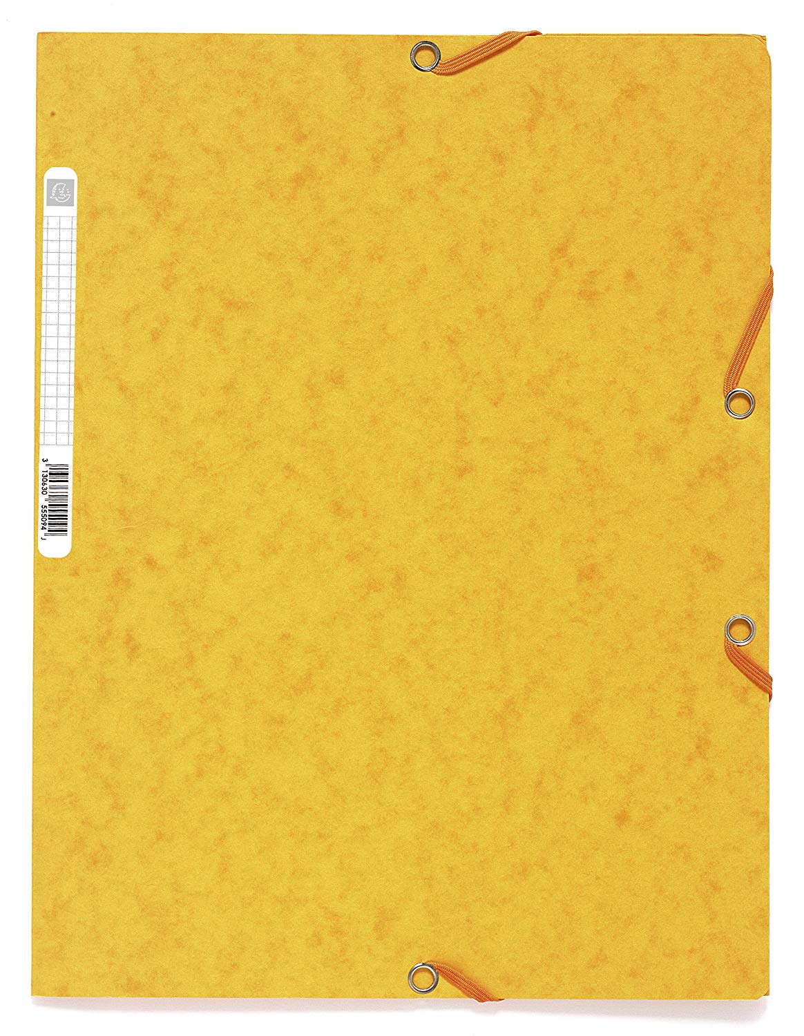 Exacompta, Ref 55509E, Europa Elasticated 3 Flap Folders (Pack of 25), 24 x 32cm, Suitable for A4 Documents