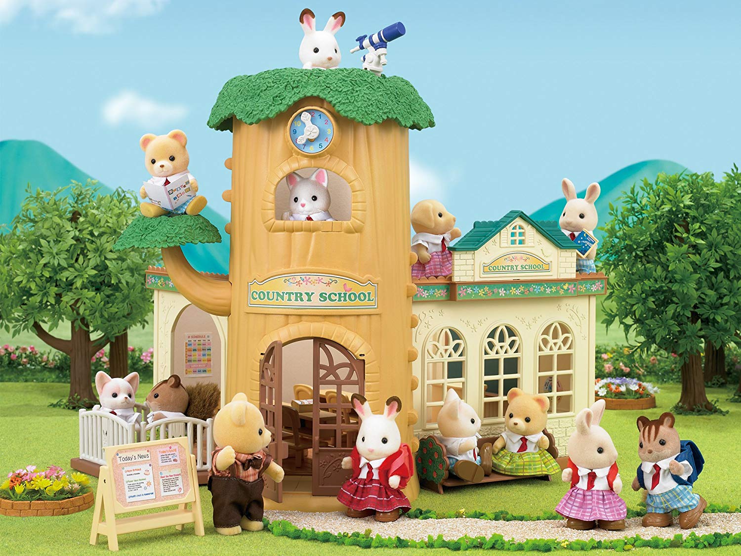 Sylvanian Families - Country Tree School, - Dollhouse playset, Multicolor, Norme - Image 4