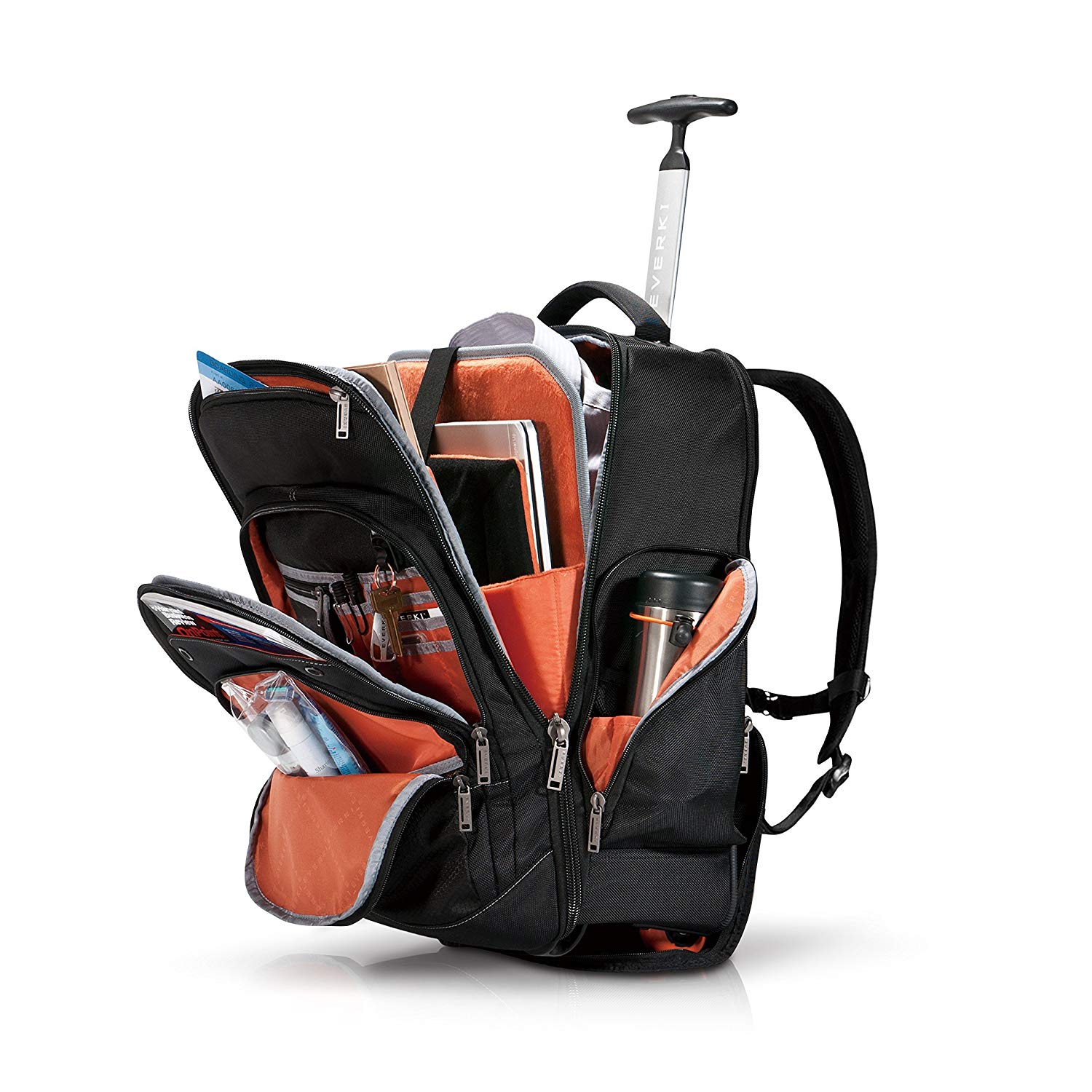 EVERKI Atlas Wheeled Laptop Backpack 13-17.3 Inch Trolley Bag with Adjustable Compartment - Image 4