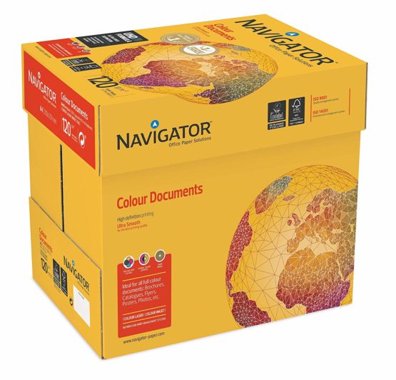 NAVIGATOR A4 120 g Colour Document (Pack of 8 half Reams) - Image 2