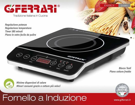 G3 Ferrari G10061 Mesa Con – Hob (Table, with Induction, Glass, Black, 1500 W, 2000 W) - Image 3