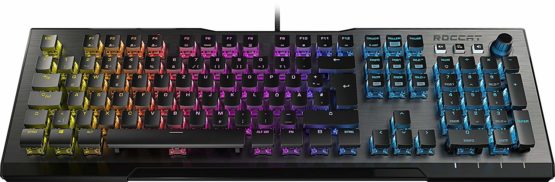 ROCCAT Vulcan 100 - Mechanical RGB Gaming Keyboard, AIMO LED Per-Key lighting, ROCCAT Titan switches, durable design (aluminum top plate), multimedia wheel - Image 2