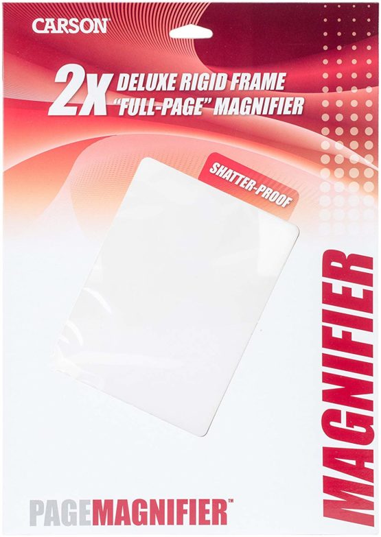 Carson DM-21 Shatterproof 2x Fresnel Page Magnifier