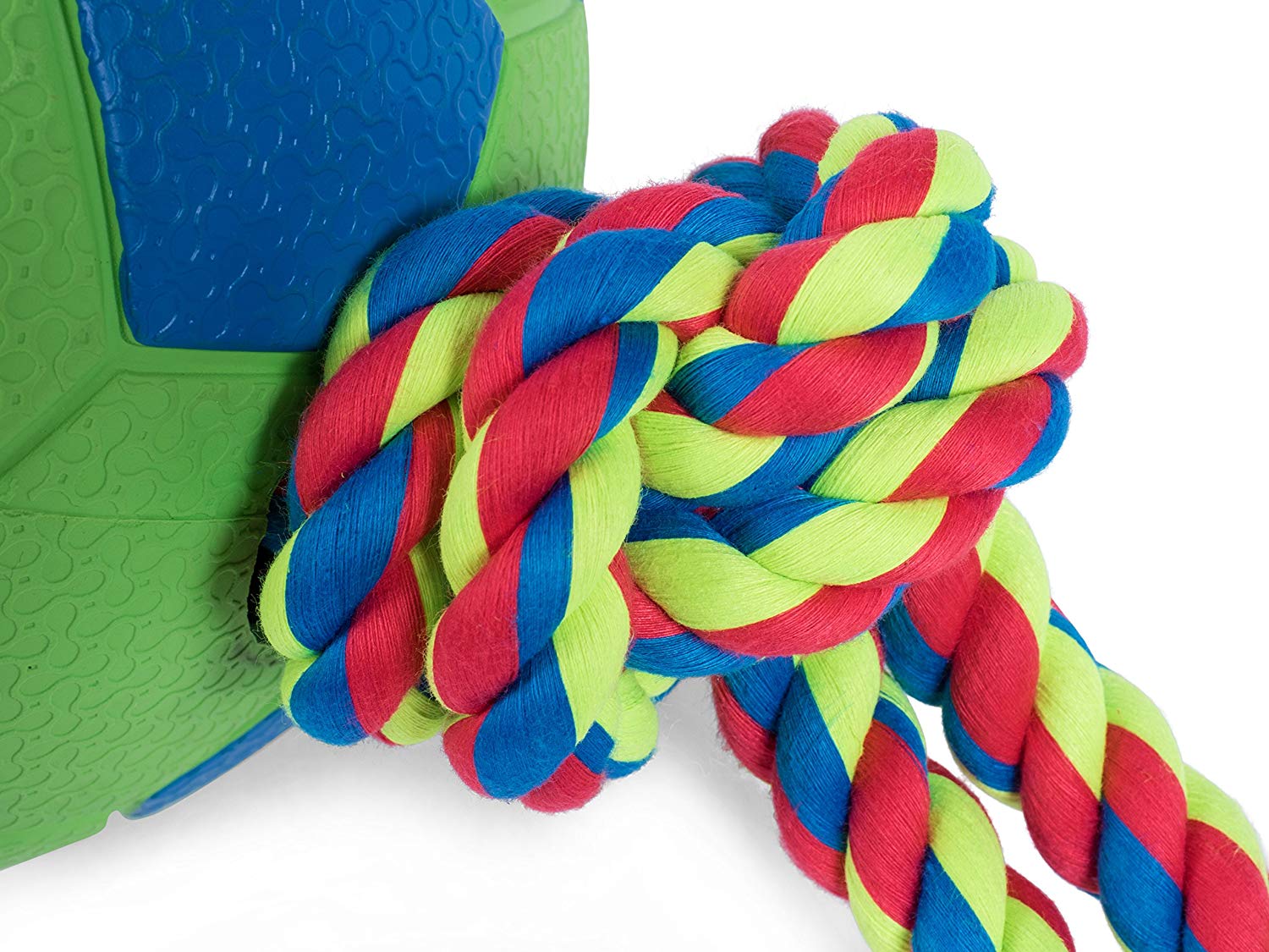 Petface (Toyz by Petface) Tug and Kick, Rope and Ball Dog Toy, Tug and Kick Ball, Medium - Image 3