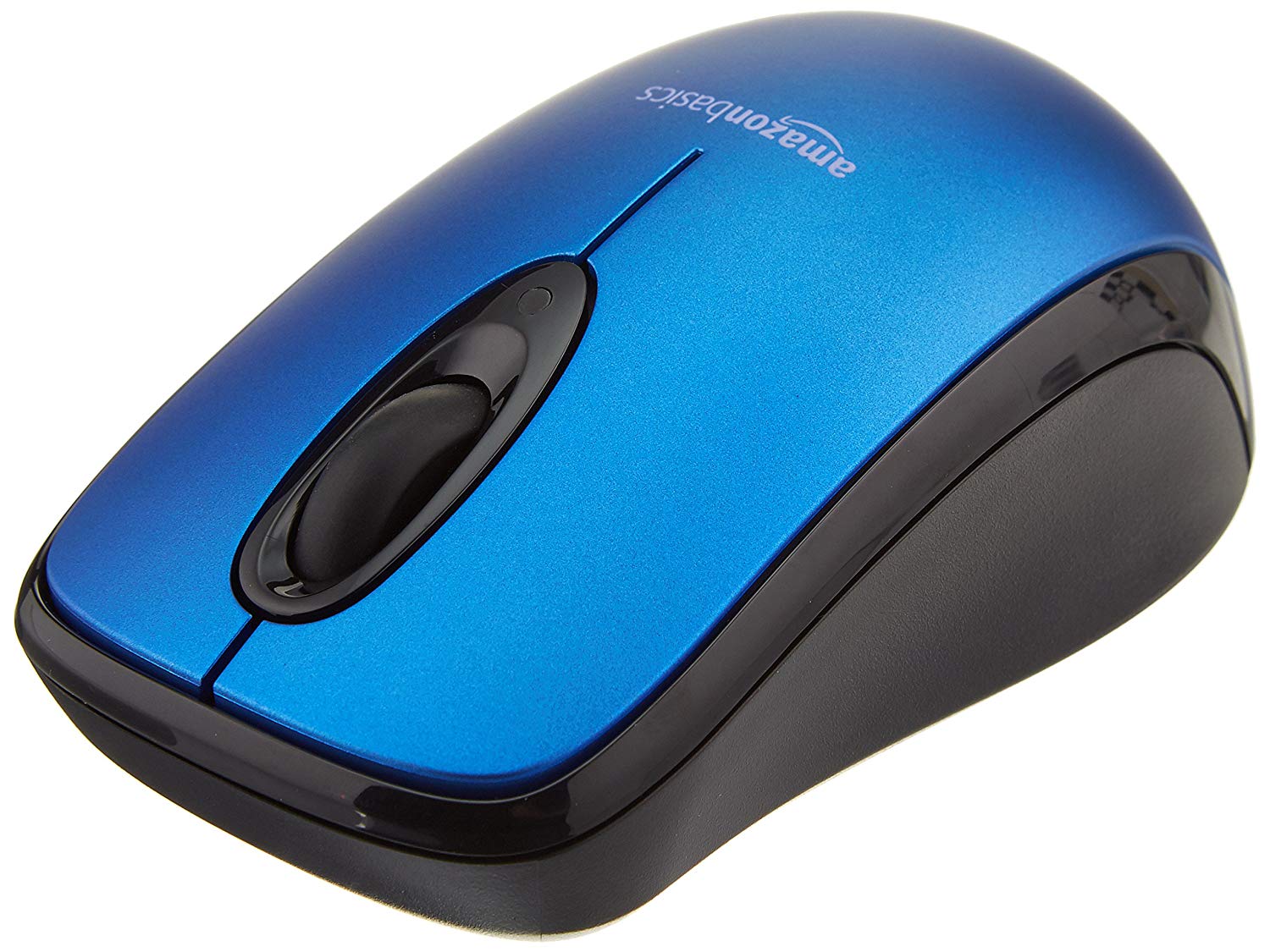 Amazon Basics Wireless Computer Mouse with USB Nano Receiver – Blue - Image 2
