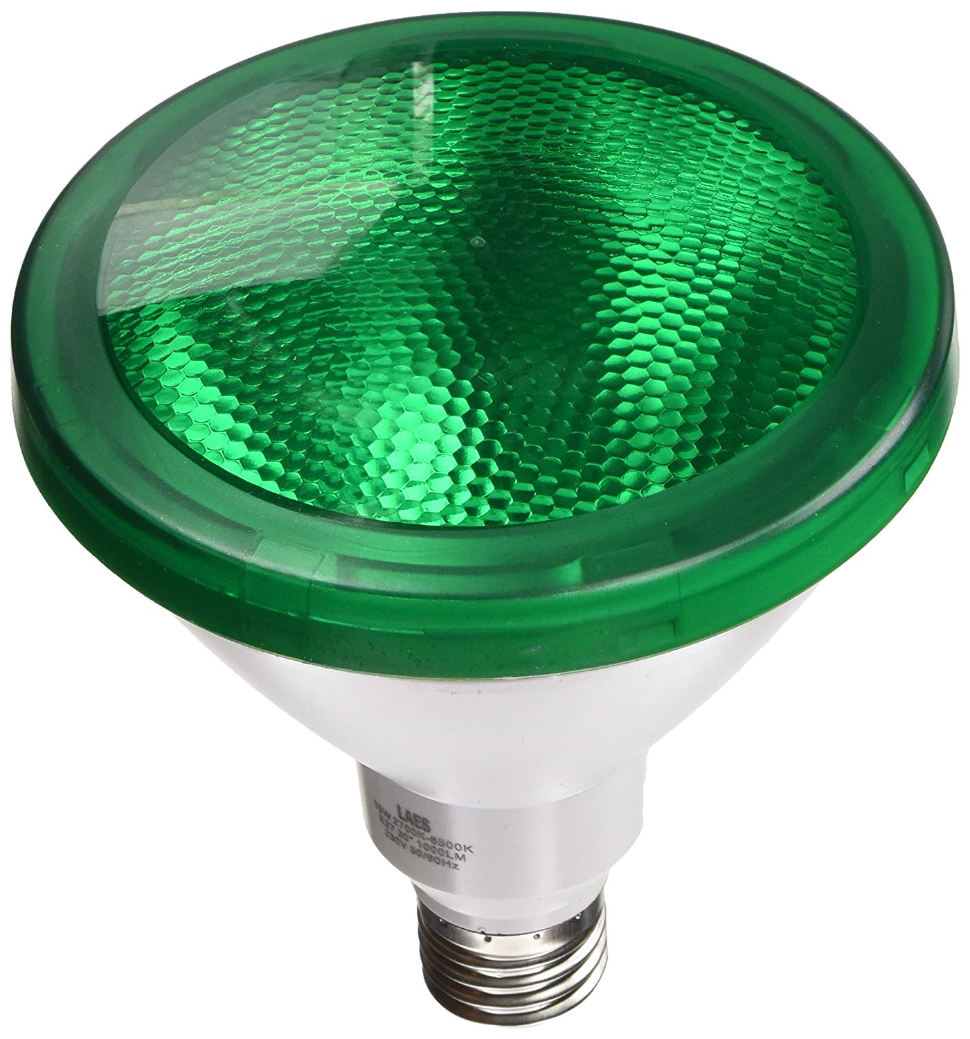 LAES - LED PAR E27 Bulb, 15 W, Green, 122 x 135 mm