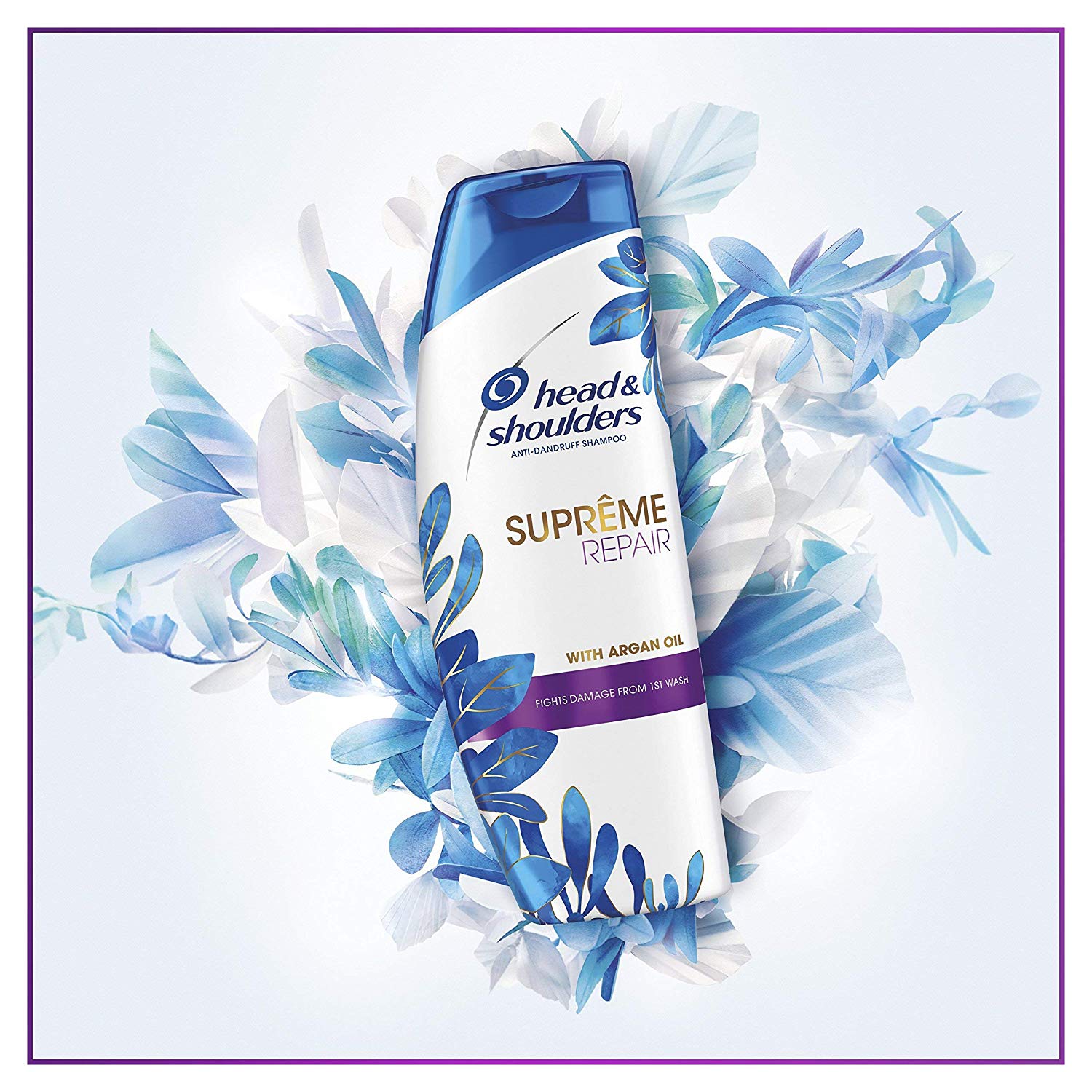 Head & Shoulders Argan Oil Shampoo Supreme Damage Repair Shampoo 6 x 400 ml, Six Pack, 400 ml (Pack of 6) - Image 3