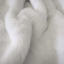 Super Luxury Faux Fur Fabric Material - SUPERIOR SUPER SOFT BRIGHT WHITE