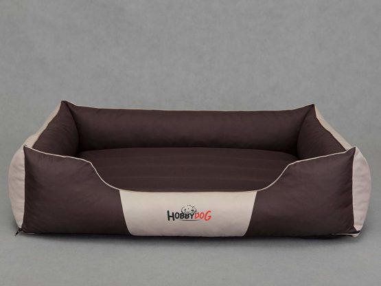 Hobbydog Cordura Comfort Dog Bed, Large, Brown/Beige