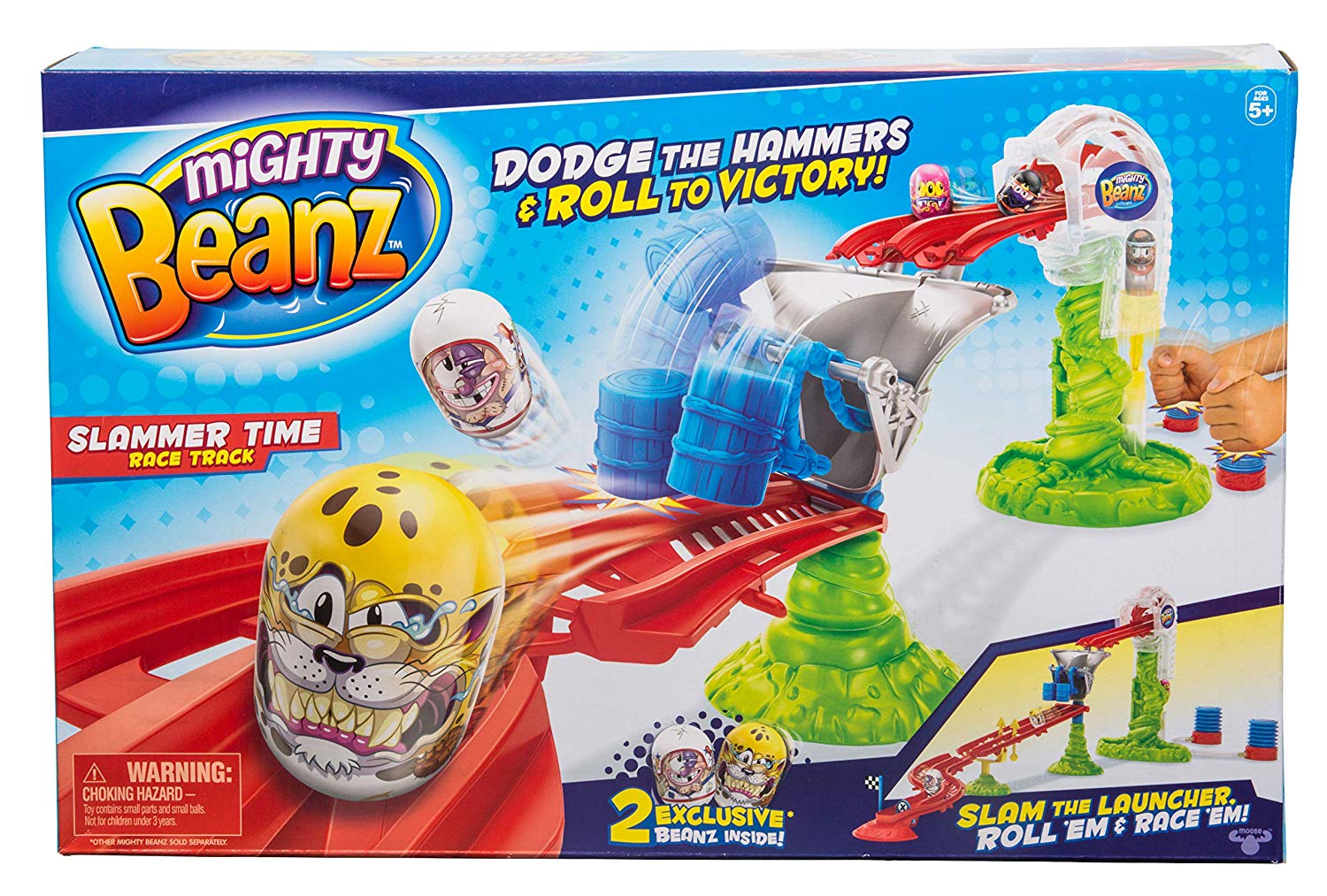 Mighty Beanz Slammer Time Race Track, Multi, 66504, Multicolor, Limited edition