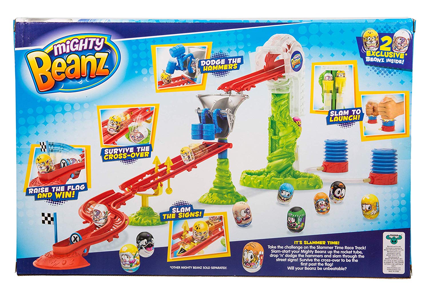 Mighty Beanz Slammer Time Race Track, Multi, 66504, Multicolor, Limited edition - Image 2