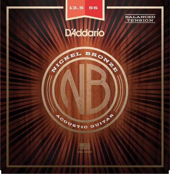 D'Addario Guitar Strings - Acoustic Guitar Strings - Nickel Bronze - For 6 String Guitar - Increased Corrosion Resistance - Full Tonal Spectrum - NB13556BT - Medium (Balance Tension), 0135-056