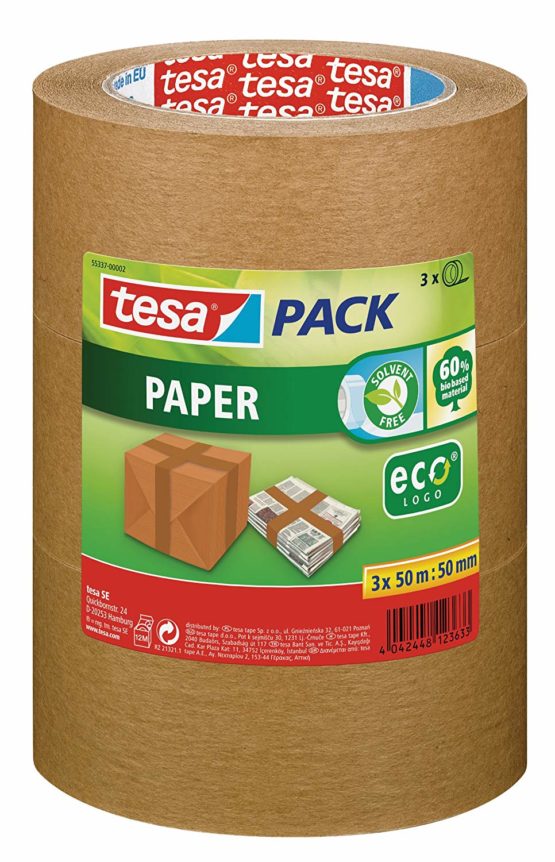 tesapack PAPER ecoLogo 3x 50M x 50MM, 55337-00002-01