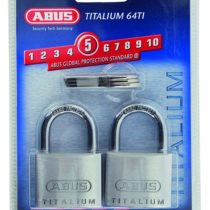 Abus 56394 64TI/40 2 Titalium Padlock 40 mm 0100540, Silver, 40
