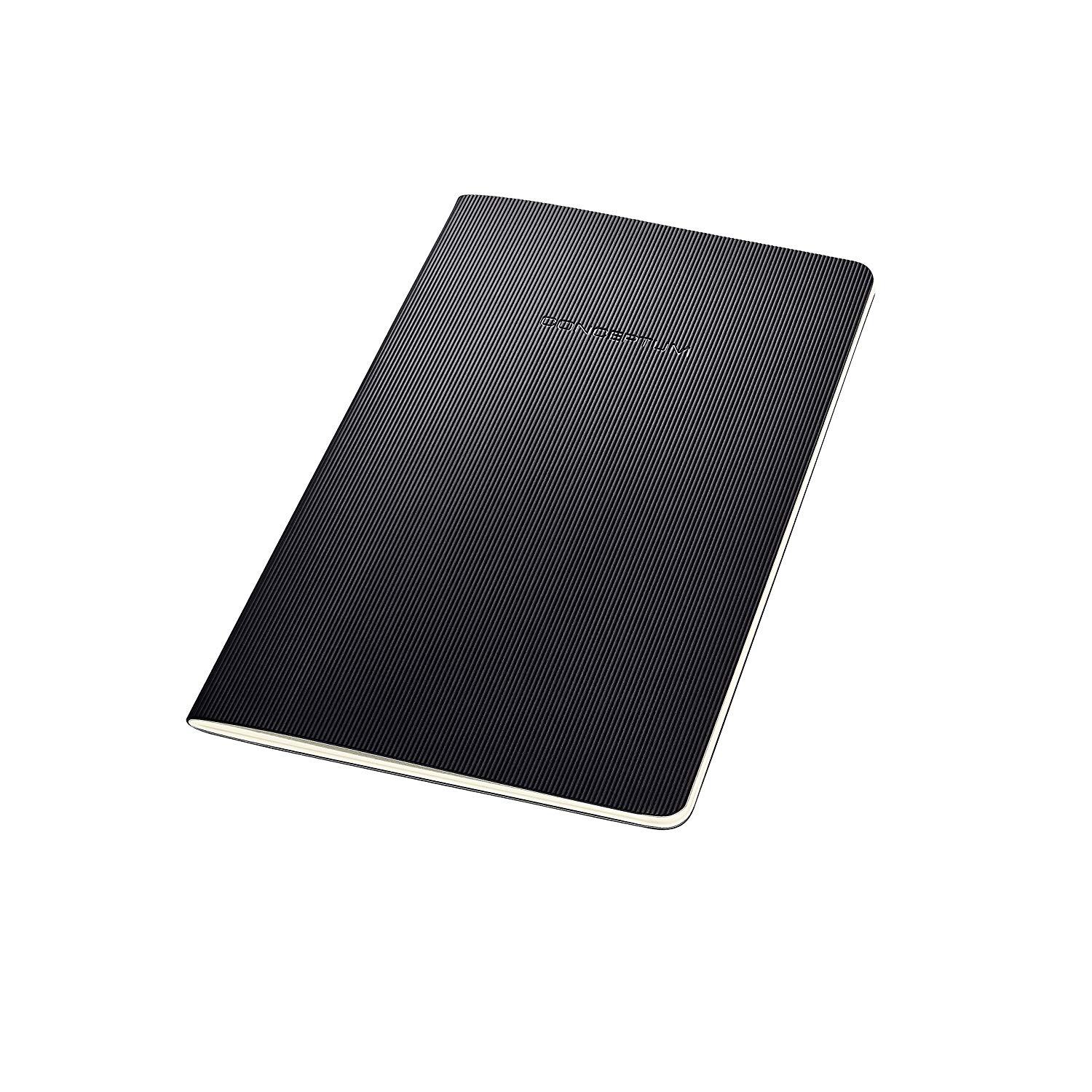 SIGEL CO863 Journal, approx. A5, lined, softcover, Black - Conceptum