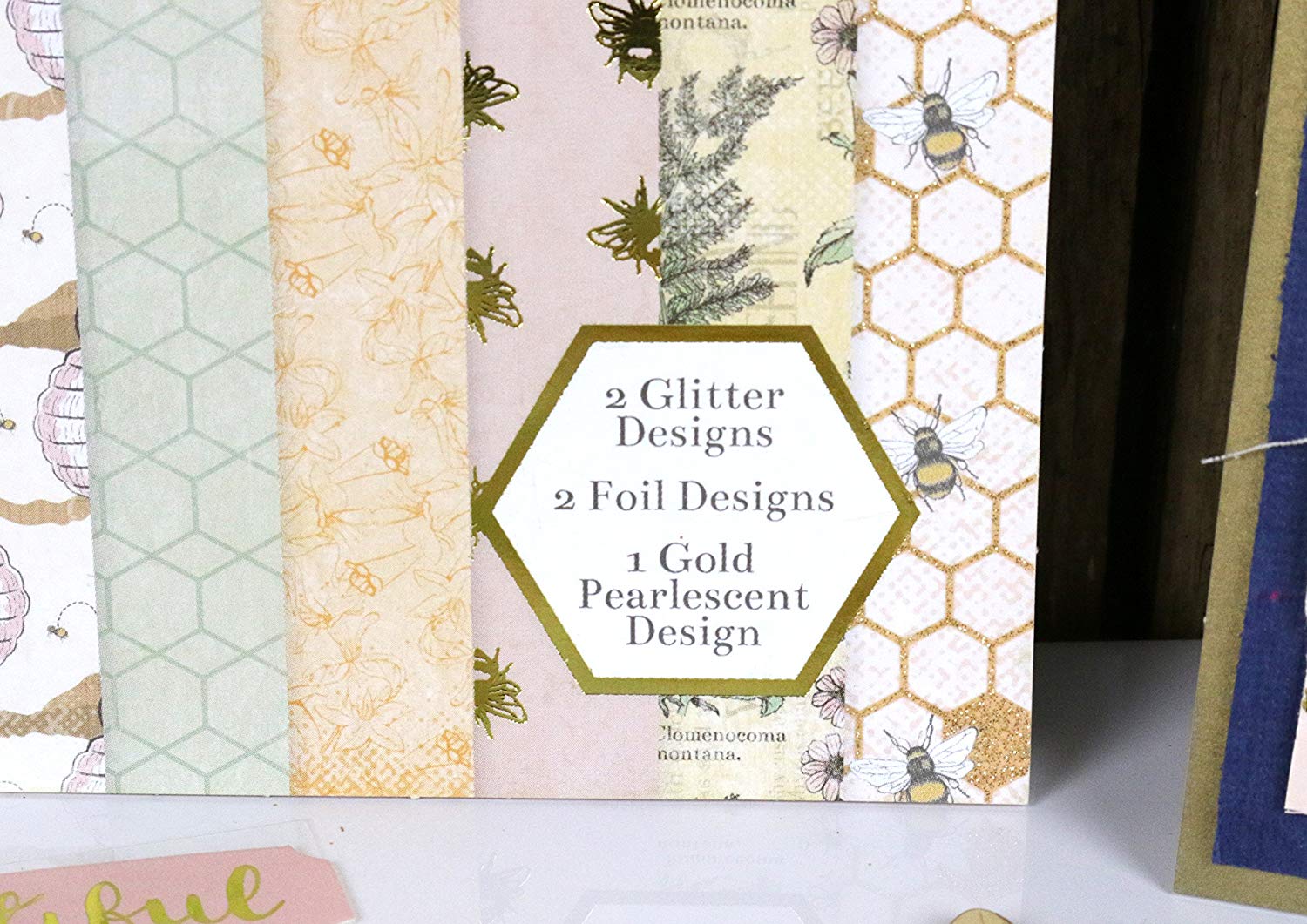 Dovecraft DCPAP070 Bee Happy Premium Collection - 12"x12" Paper Pad (FSC), Multicolour, 12x12 - Image 2