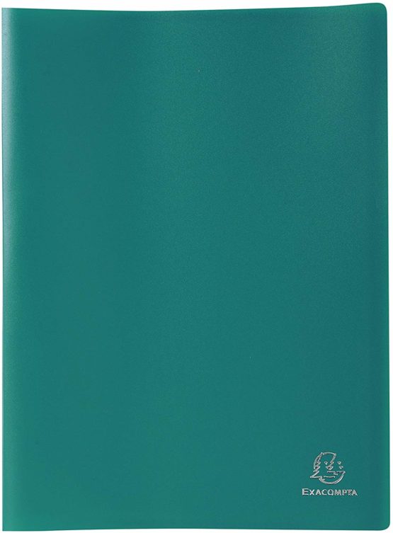 Exacompta Soft PP Display Book, A4, 30 pockets - Green
