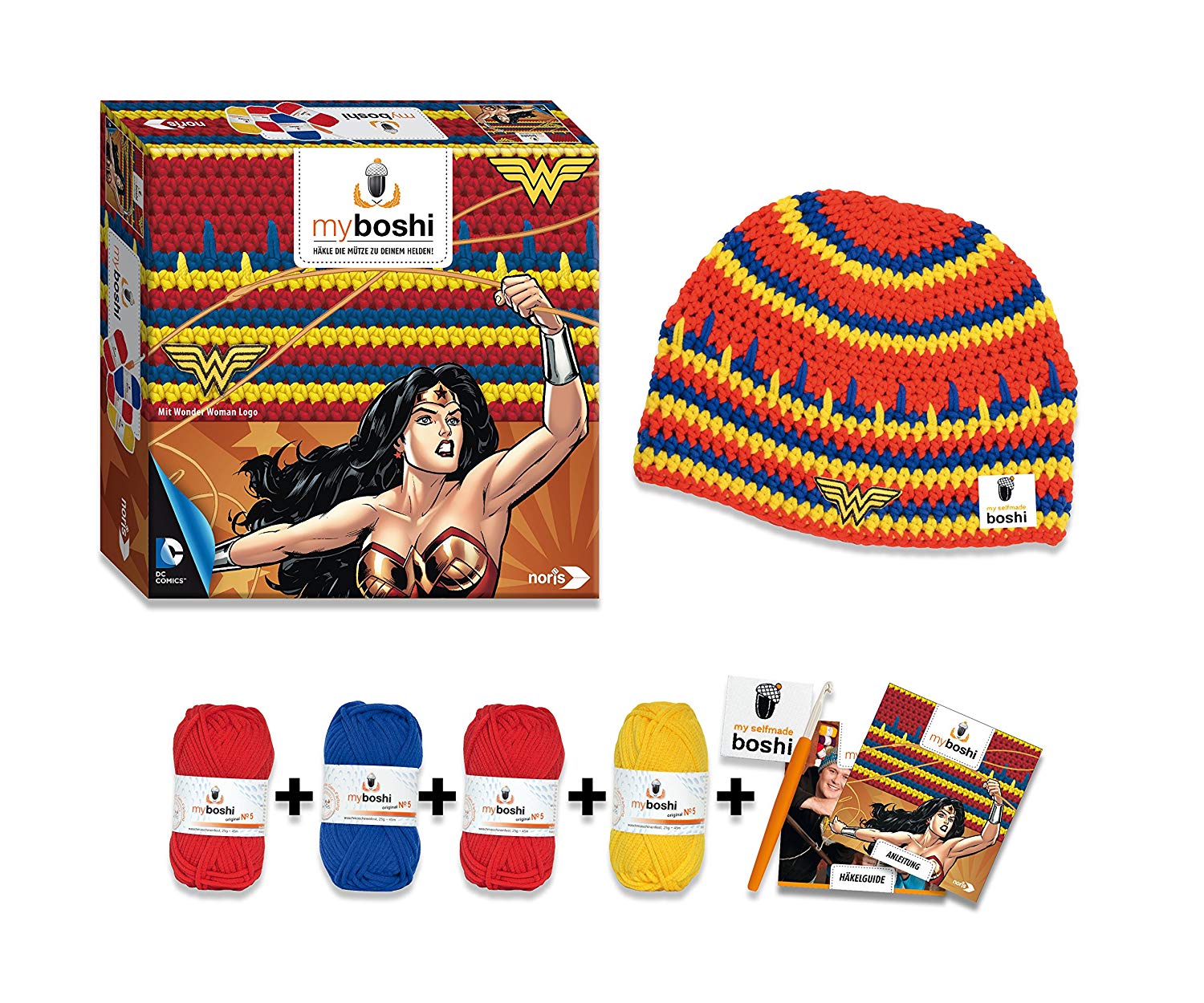 Myboshi "Wonder Woman Heroes Toy (Multi-Color), Multicolor, Small - Image 4