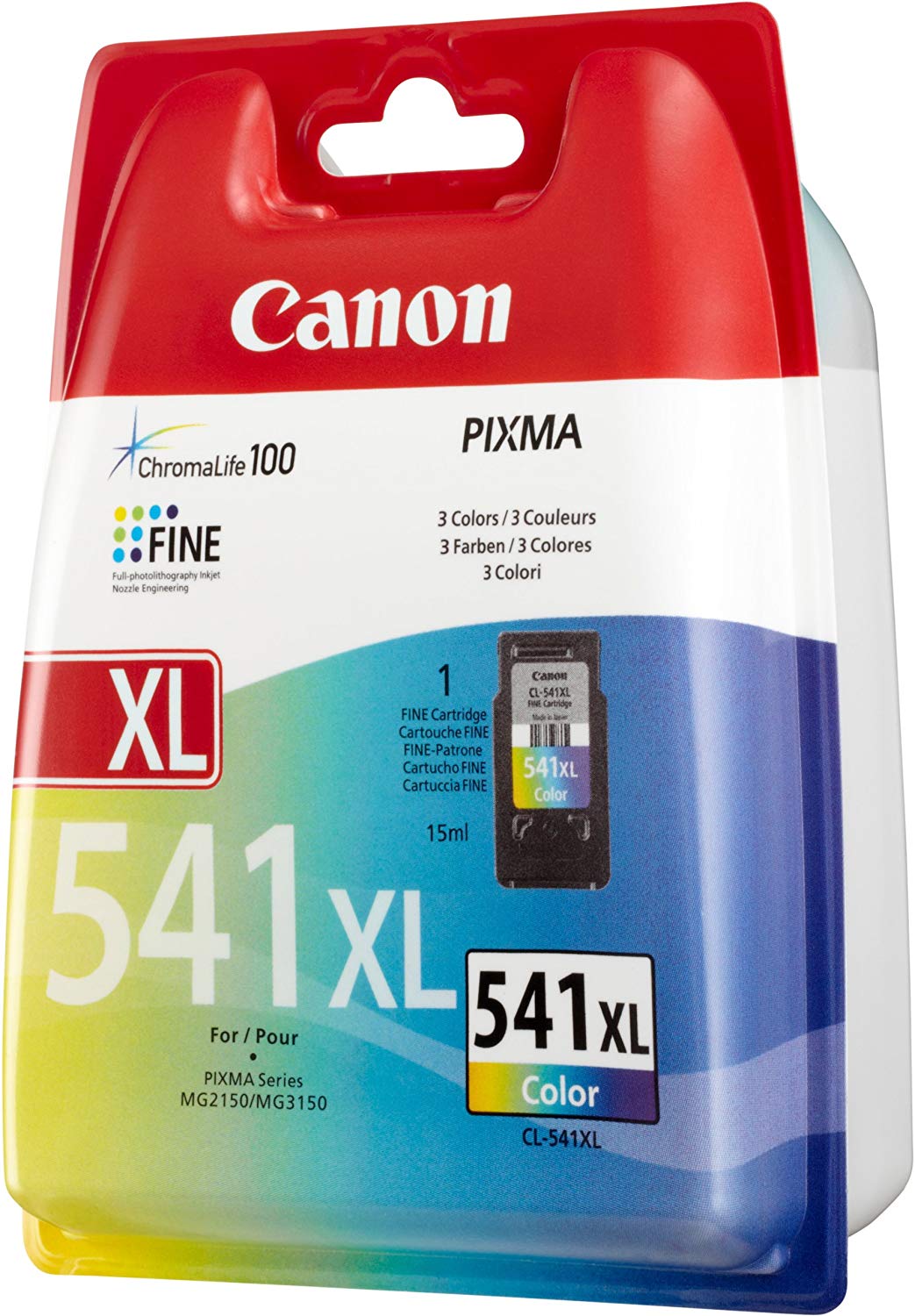 Canon Genuine High Capacity 1 x CL-541XL Tri-colour Ink Cartridge - Image 2