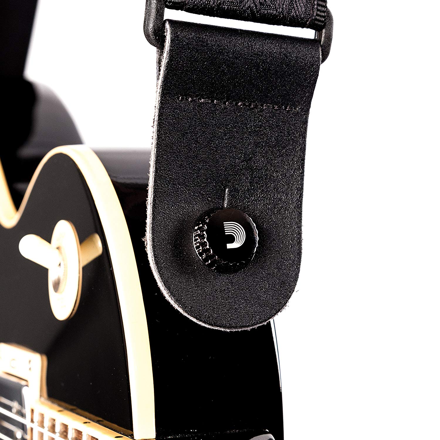 D'Addario Universal Strap Lock System, Black, by D'Addario, Black / Black, Strap Locks - Image 2