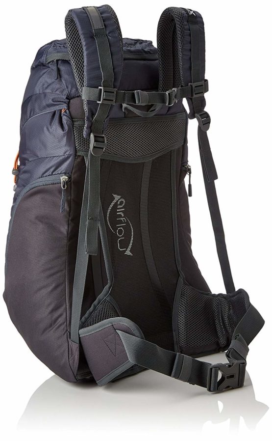 DLX Twinpeak, Flint, Backpack 45 Litres with Trekking Pole Loops, Hydration Compatible, Grey - Image 2