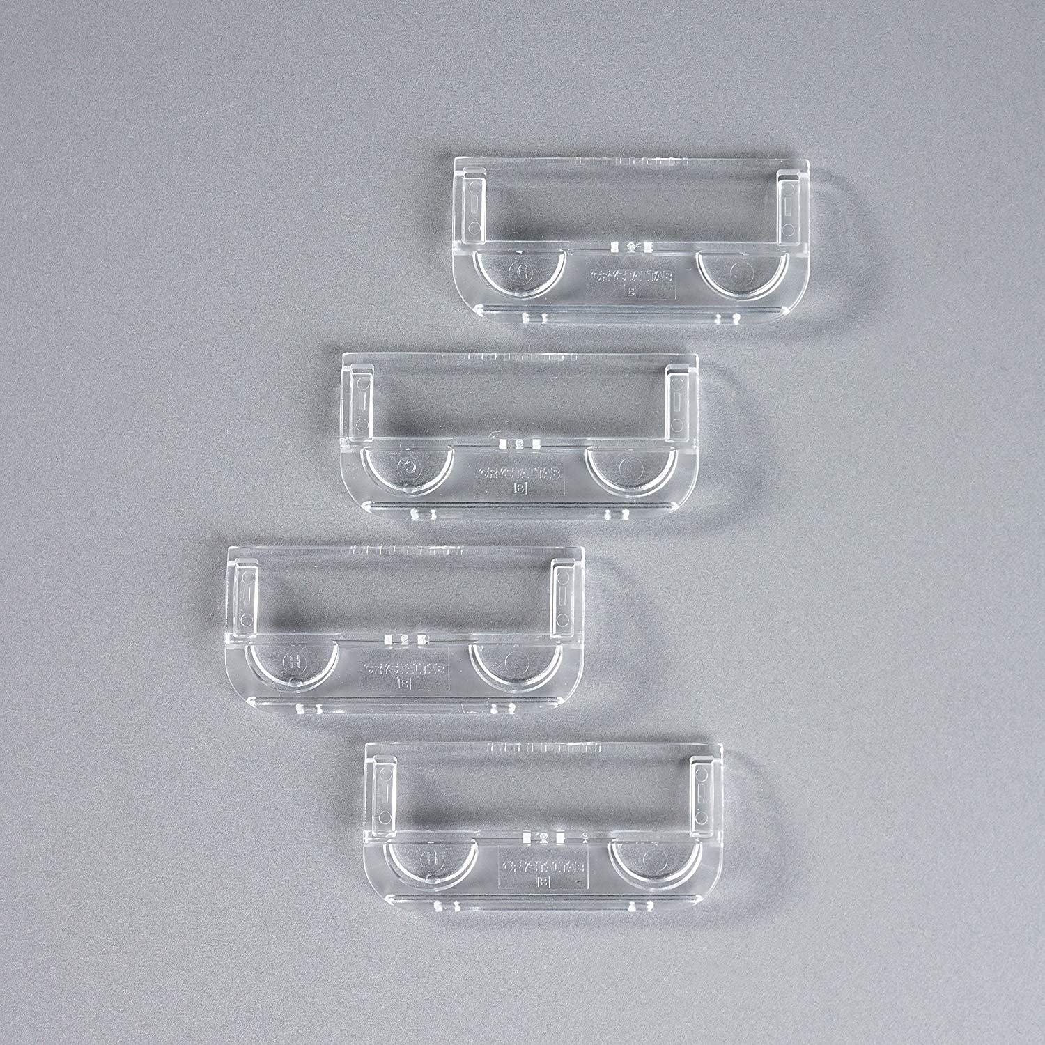 Rexel Crystal Tabs for Crystalfile Classic & Extra Suspension Files, Clear, Pack of 50, 78020 - Image 2