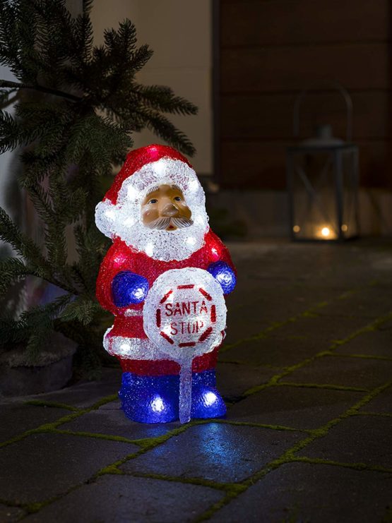 Konstsmide 6139-203 LED Acrylic Figure"Baby Reindeer"/Outdoor Christmas Lights (IP44) 32 Ice White LED Lights/Transparent Cable, 38 x 29cm - Image 3