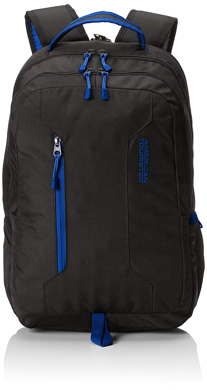American Tourister Urban Groove - Laptop Backpack 15.6", 47 cm, 27 L, black/blue, (47cm-27L)