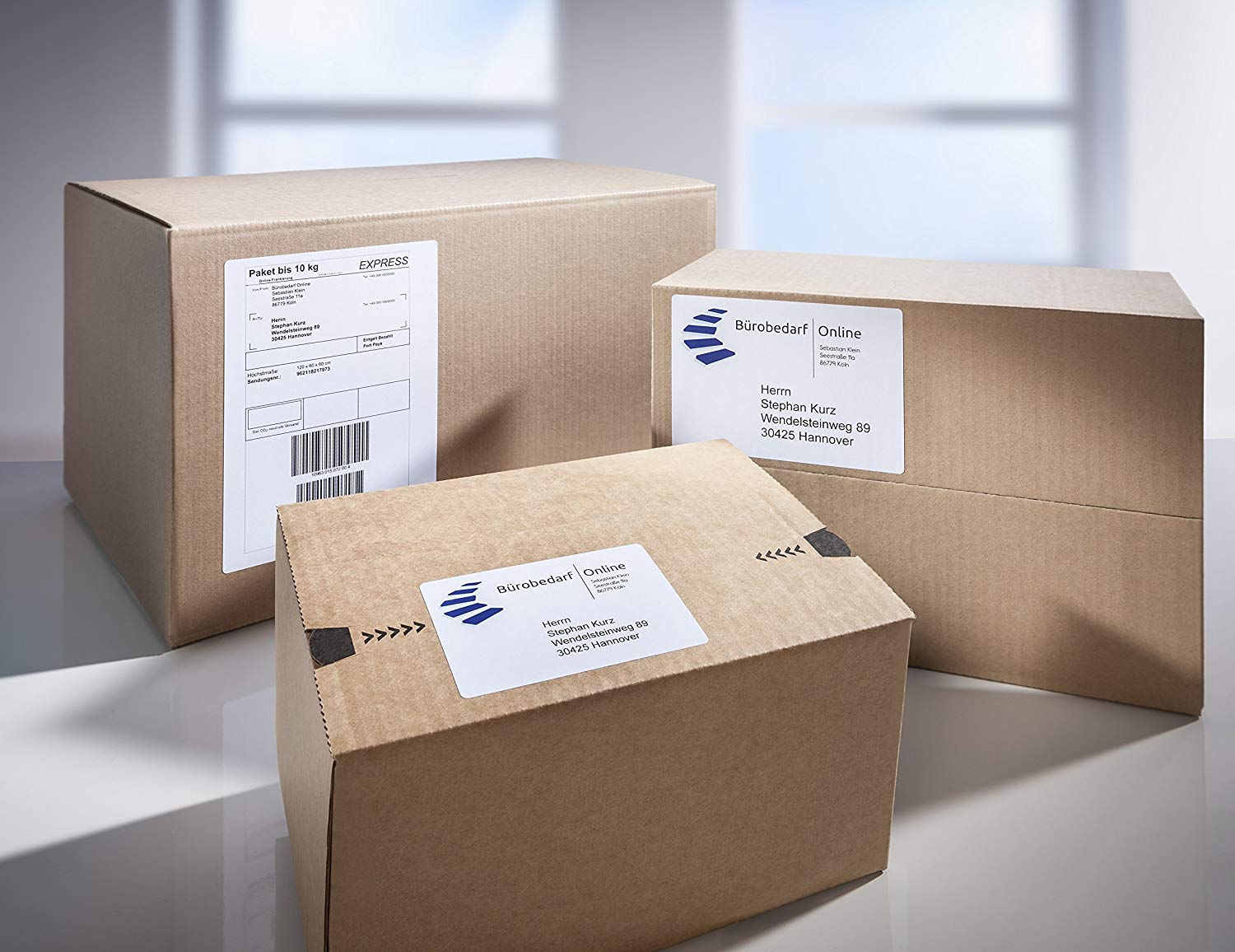 AVERY Zweckform 8018 Shipping Labels Art. 8018 (199.6 x 143.5 mm (A5) Address Labels Self-Adhesive for DHL and Hermes Shipping Stickers - Image 4