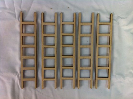 Derwent Laser Crafts Ladder Fairy Hobbit Elf House Craft Accessory Pack of 5 - Image 2
