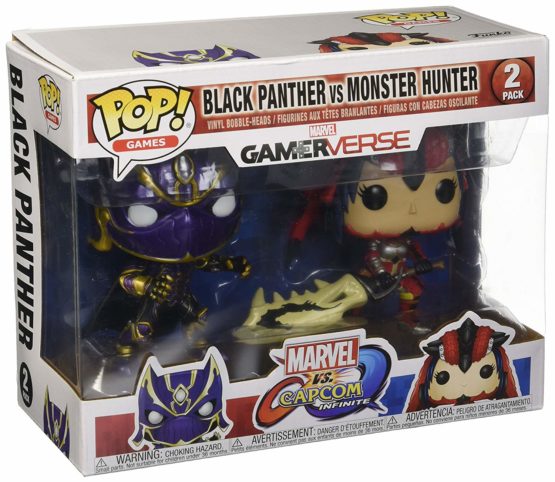 Funko 2780 Pop Games Marvel vs. Capcom Black Panther vs. Monster Hunter