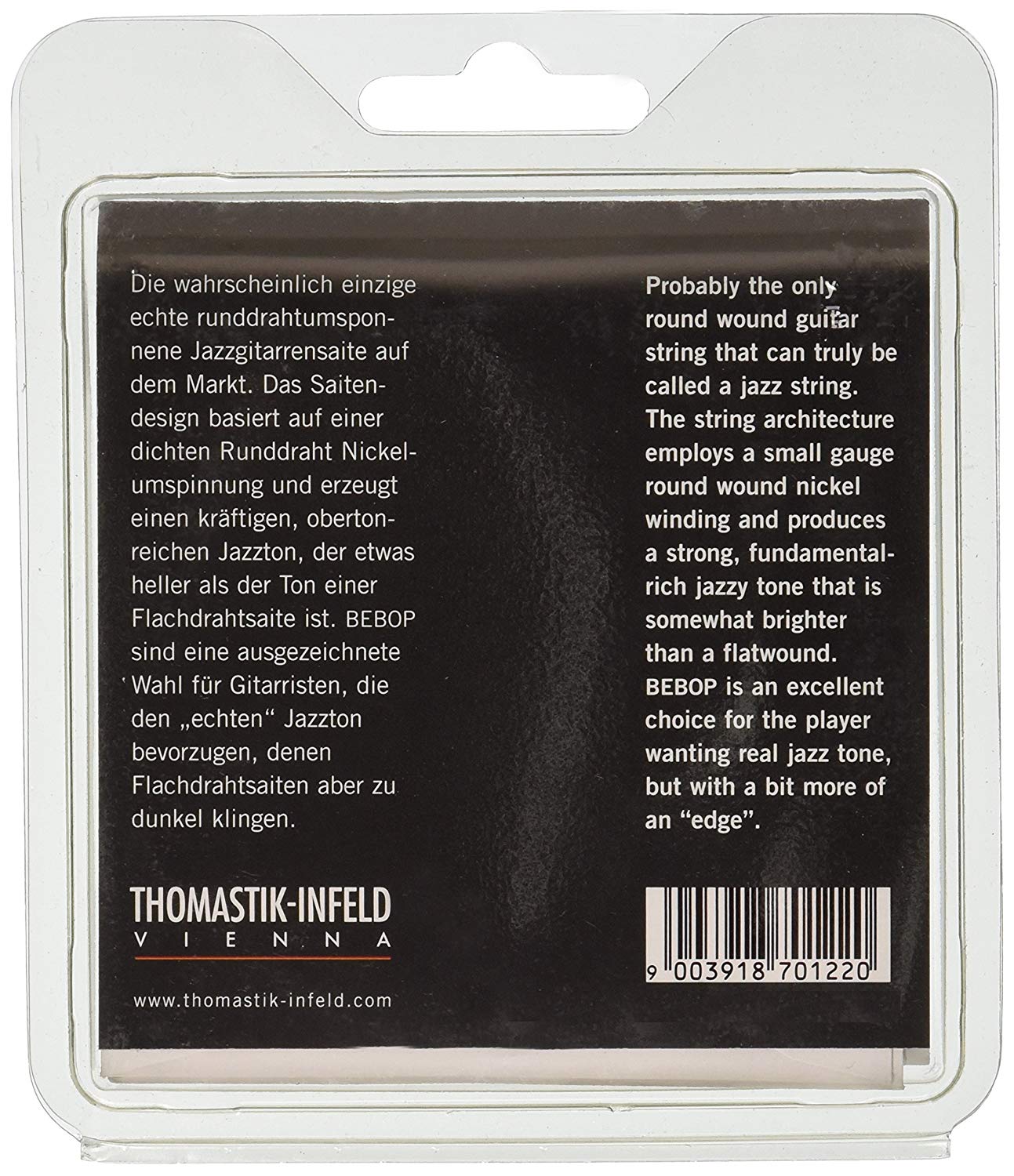 Thomastik Saiten für E-Gitarre Jazz BeBop Nickel Round Wound Satz BB113 Medium Light .013-.053w, Natural - Image 2