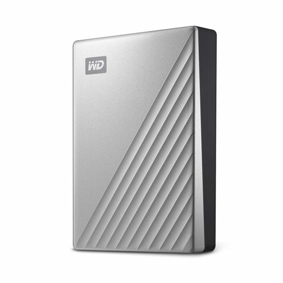 WD 4 TB My Passport Ultra, Portable Hard Drive with Password Protection and Auto Backup Software, USB-C ready - Silver - Works with PC, Xbox X, Xbox S, PS4 and PS5