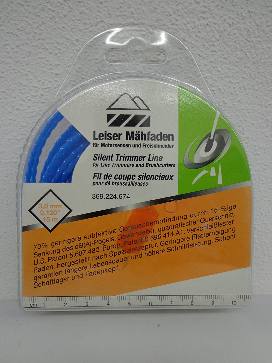 Makita 369224674 3.0 mm x 15 m Bcx3400 Nylon Line - Multi-Colour